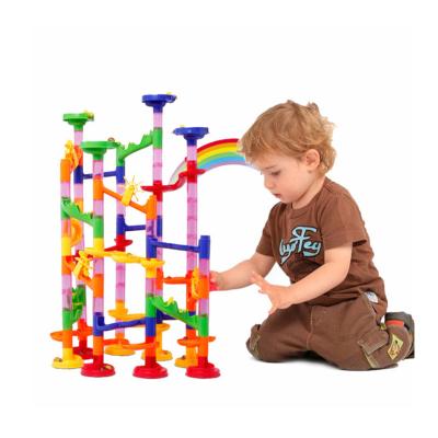 China Safety / DIY Building Blocks Mable Race Run Maze Ball Track 3d Building Block Toys Non-Toxic Interesting Plastic for sale