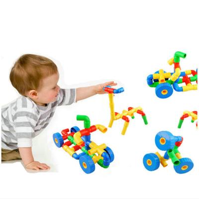 China Safety / Non-Toxic Interesting Pipes Assembling Toys Inserted Glitches Toys Building Block Toys Plastic for sale