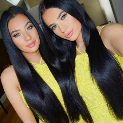 China Wholesale Silky Straight Wave Lace Wig Hair Wigs 16 24 Inches Hd Light Brown Hair 100% Virgin Hair Long Straight Lace Wig With Baby Hair for sale