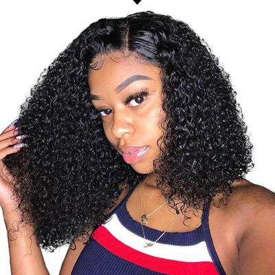 China Deep Wave Hd Lace Up Short Indian Virgin Remy Hair Lace Frontal Wig Deep Wave Hair Lead Wave Closure Wig Wholesale for sale