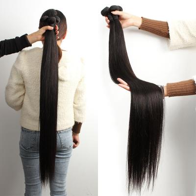 China Wholesale Brazilian Hair Bundles Silky Straight Wave Hair Bundles, Hand Tied Straight Hair Weft Bundle, 28 30 38 Inch Silky Straight Hair Bundles for sale