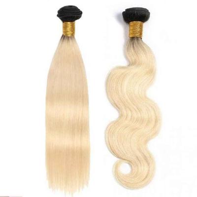 China Raw Virgin Body Wave Hair Bundles , Free Sample Hair Bundles Double Machine Body Wave Weft Hair Bundles 1B 613 for sale