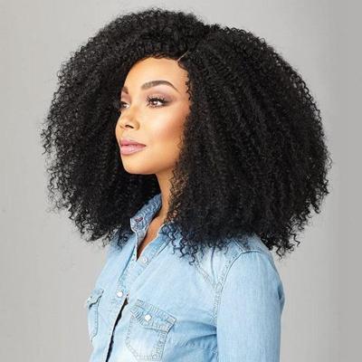 China Cheap Seller Remy Afro Human Weave Bundles, Hair Weft Extensions, Virgin Hair Afro Kinky Curly Raw Wave Hair for sale