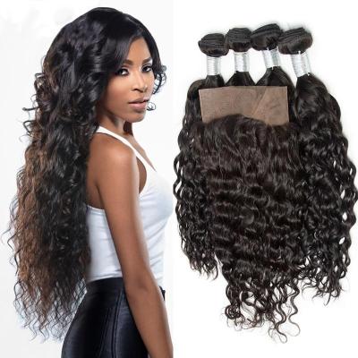 China Fast Shipping Water Wave Virgin Hair Water Wave Bundles Malaysian Cuticle Aligned Hair Weaves 100% Real Hair Extensions for sale