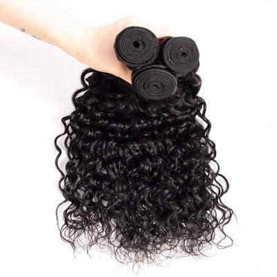 China Natural Wave 40 50 Inch Natural Hair Weft Extensions, 100% Real Hair Extensions Human Hair, Natural Wavy Hair Bundles for sale