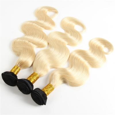 China Hot Selling Body Wave Hair Weave 1B 613 Peruvian Body Wave Bundles Cuticle Aligned Remy Hair Extensions Double Machine Weft for sale