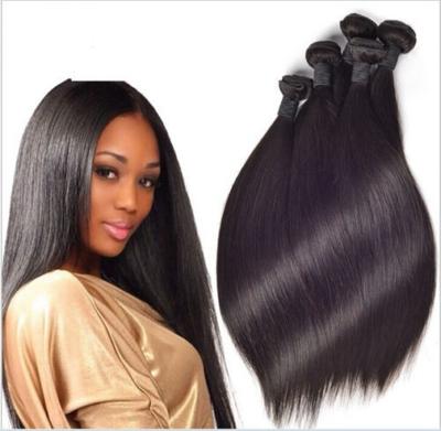 China Silky Straight Wave Raw Cambodian Hair Bundles, Unprocessed Double Hair Weft Bundles, Natural Straight Hair Extensions for sale