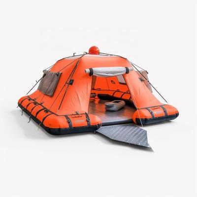 China Fashionable New Custom Wholesale Luxury Waterproof Inflatable Floating Tent Family Camping Tents Water Entertainment Camping Tent On Water for sale