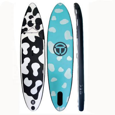 China New Unisex Customizable Group Double Layer Supper Inflatable Paddle Board Soft Top Air Inflate Sip Paddle Board With Fins For for sale