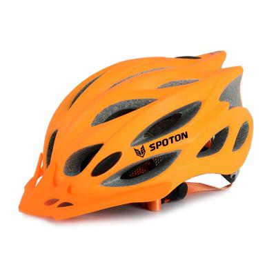 Chine Le polycarbonate adulte orange Shell de casques de bicyclette a humanisé l'attache réglable à vendre