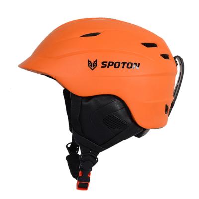 Chine Casque réglable de ski de Protec, dans le casque orange de ski de Bluetooth de moule à vendre