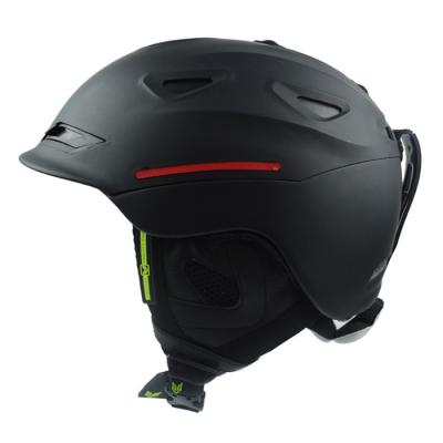 China ABS PC Shell Men Skiing Helmets / Black Ski Snow Helmet 58CM - 61CM for sale