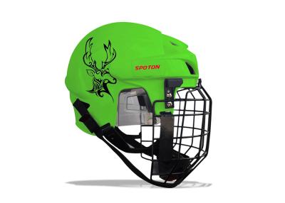 China Comfortable Custom Football Helmets Animal Print With Stainless Steel Face Mask for sale