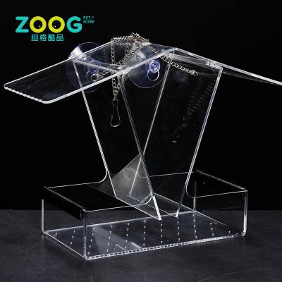 China Viable Customized Exterior Clear Acrylic Bird Window Feeder For Sale for sale