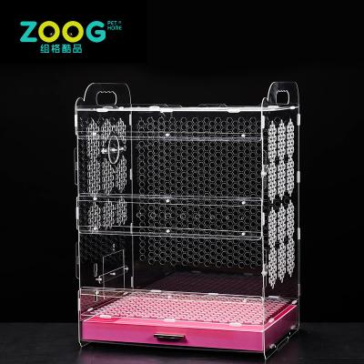 China Viable Factory Custom Cheap Transparent Acrylic Clear Bird Cage for sale