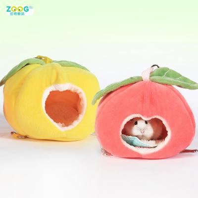 China Small Animal Bed Cotton Hamster Squirrel Nest Plush Comfortable Animal Room Small Cute Soft Warm Living Pet Room Small for sale