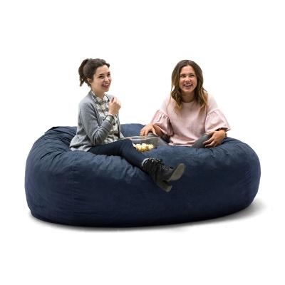 China Sofa Bed 6 Large Sofa Bed Shredded Memory Foam Giant Lounger Bean Bag Cover for sale