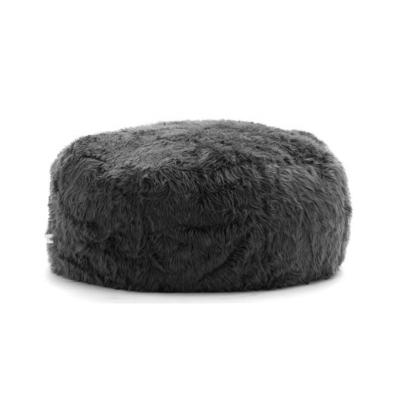 China Removable Cover Faux Fur Super Soft Shag Bean Bags Covers Ottoman Footstools for sale