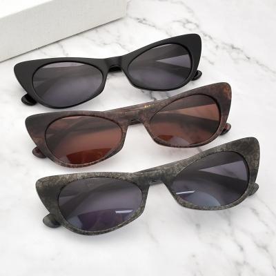 China Fashion Sunglasses Shape Triangle Cat Eye Women Sun Glasses High Quality Men Acetate Sunglasses Custom Logo for sale