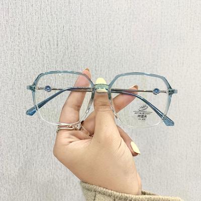 China 2021 New Fashion Fashion Optical Frames TR90 Filter Glass Transparent Blue Blue Light for sale