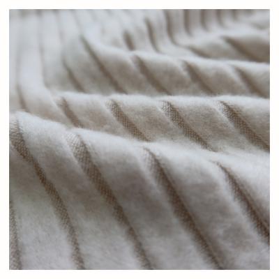 China 79%breathable rayon 19%polyester 2%spandex knitted fabric knitting brushed sanding velor for sale