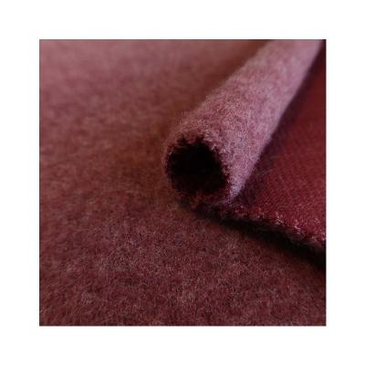 China Stain Resistant 87%Polyester10%Rayon3%Spandex Fall And Winter Fashion Coat Sweaters Fabric Thermal Rib Knitted Brushed/Sanding/Velvet Fabric for sale