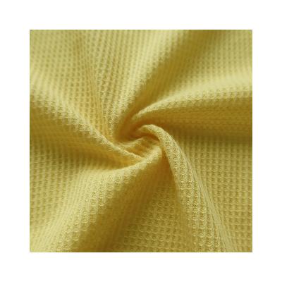 China Wholesale hot sale high quality fashion breathable 65% polyester 35% cotton breathable fabric knitted fabric ribbed waffle for sale