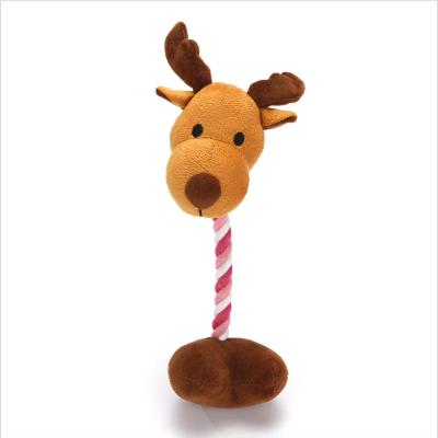 China 2021 Viable Hot Selling Cute Fawn Magic Cane Plush Pet Toy for sale