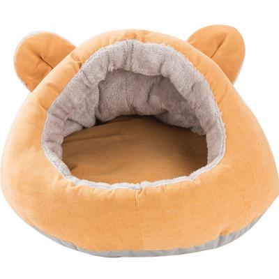 China Pet Cat's Nest Breathable Deep Sleep Slippers Four Seasons Removable Washable Partially Enclosed Nests Universal for sale