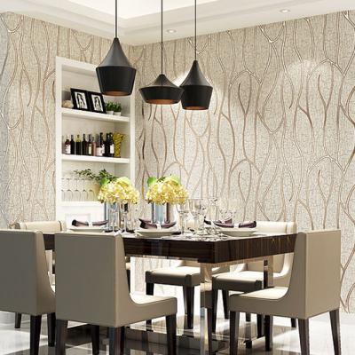 China 2022 China good quality modern design 3D suede modern shinning wallpaper for sale