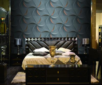 China 2022 Modern European Luxury Guangzhou Suede 3D Wallpaper Home Decoration for sale