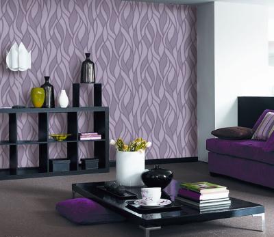 China 2020 guangzhgou 3D modern shinning purple colors wallpaper best large roll modern wallpaper for sale