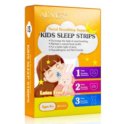 China America and European ALIVER Anti Sleep Snoring Devices, Children Sleep Adjustment Support Mouth Band Nasal Breathing Breathing Bands for sale