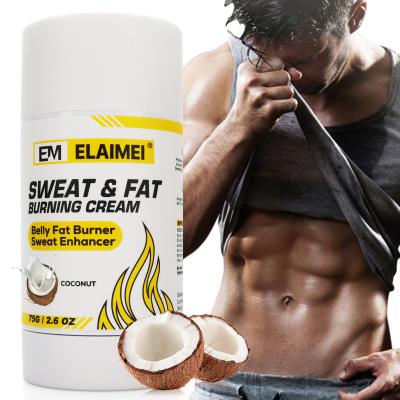 China ELAIMEI Weight Loss Rotation Sweat Slim Firm And Solid Fat And Stimulate Abdominal Muscle Growth Hot Slimming Cream for sale