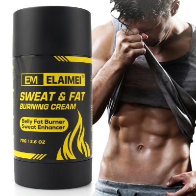 China ELAIMEI Weight Loss Rotation Sweat Slim Firm And Solid Fat And Stimulate Abdominal Muscle Growth Hot Slimming Cream for sale