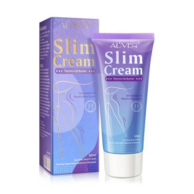 China ALIVER Wholesale Natural Moisturizing Weight Loss Reducing Cellulite Burn Fat Belly Flat Gel Hot Packing Slimming Cream for sale