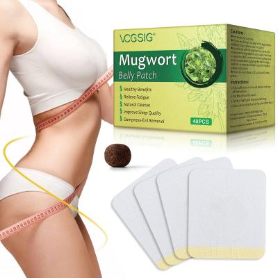 China VOGSIG 40 Pcs Healthy America And European Chinese Herbs Detox Relieve Fatigue Wormwood Navel Slimming Mugwort Navel Correction for sale