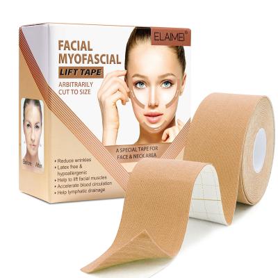 China Used On Wholesale Instant Face Beauty Kinesiology Instant Face Beauty Anti Wrinkle ELAIMEI Facial Lift Tape for sale