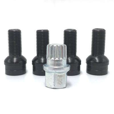 China Universal M14*1.5mm Anti-theft Steel Wheels Screw Bolt Key Lock Lug Nut Set For SKODA OCTAVIA FABIA 8D0601139F SUPERB for sale