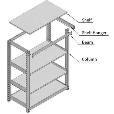 China Corrosion Protection Supplier Wholesale Warehouse Rack Corrosion Protection Warehouse Shelf Boltless Steel Shelving for sale