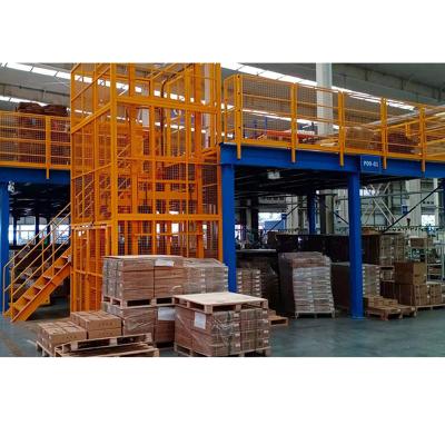 China Corrosion Protection Install Mezzanine Flooring For Industrial Storage Rack System Metal Mezzanine Floor Decking for sale