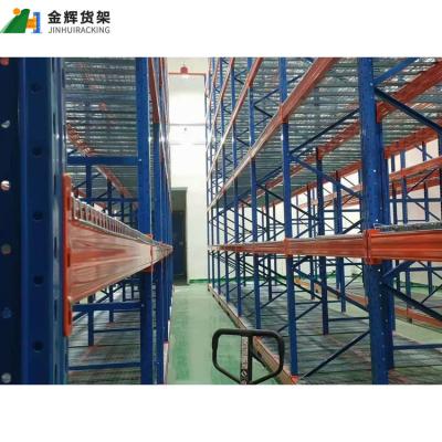 China Corrosion Protection Custom Backed Industrial Adjustable Heavy Duty Steel Mezzanine Shelving Floor Racking for sale