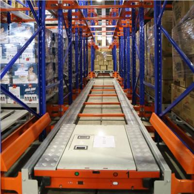 China Corrosion Protection Heavy Duty Racking System Semi-automatic Radio Shuttle Racking Stainless Steel Automatic Storage Racking for sale