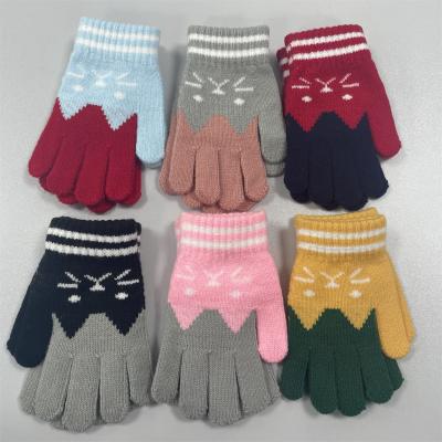 China Soft Acrylic Wool Knit Gloves Jacquard Style Custom Logo Unisex Winter Accessories zu verkaufen