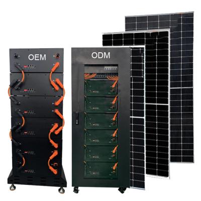 China UPS household system full set 48V100Ah lifepo4 solar powered batteries 5 kw solar panels solar off grid solar system 5000 watt solar home system for sale