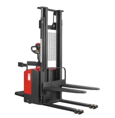 China Restaurant 2.0Ton 3000mm 4000mm Full Electric DC 48v Motor Stacker Pallet Stacker With EPS for sale