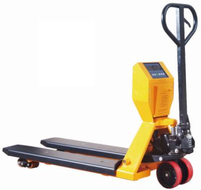 China HPT-20S restaurant hand pallet truck with 2ton-3ton scale manual pallet jack with scale and printer for sale