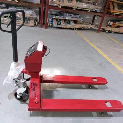 China Restaurant 2ton Manual Pallet Truck With Ladder HPT-20S Hand Pallet Jack With Ladder for sale