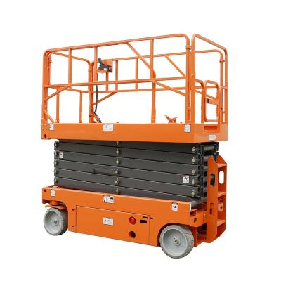 China Hydraulic Restaurant Self Profelled Scissor Lift FSJY1214 14M 12M Max Aerial Work 10m Platform Scissor Lift for sale