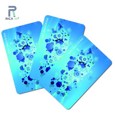 China Anti Skimming Waterproof / Waterproof PVC Rfid Credit Debit Card Protectors for sale